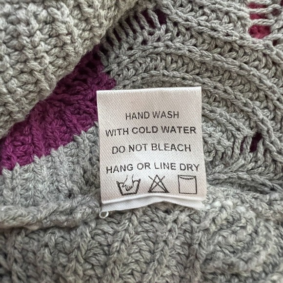 Andree by Unit Sweater Womens Small Boat Neck White Multicolor Stripe Oversized - Picture 8 of 8